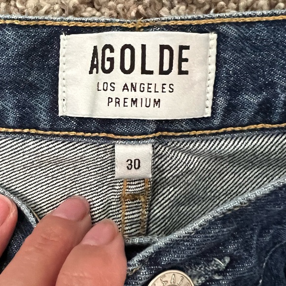 Agolde high rise straight jeans size 30 - Picture 2 of 4
